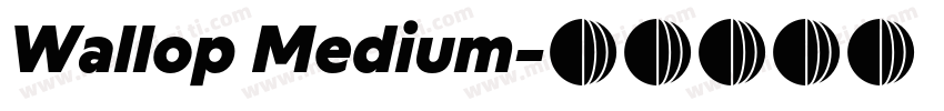 Wallop Medium字体转换